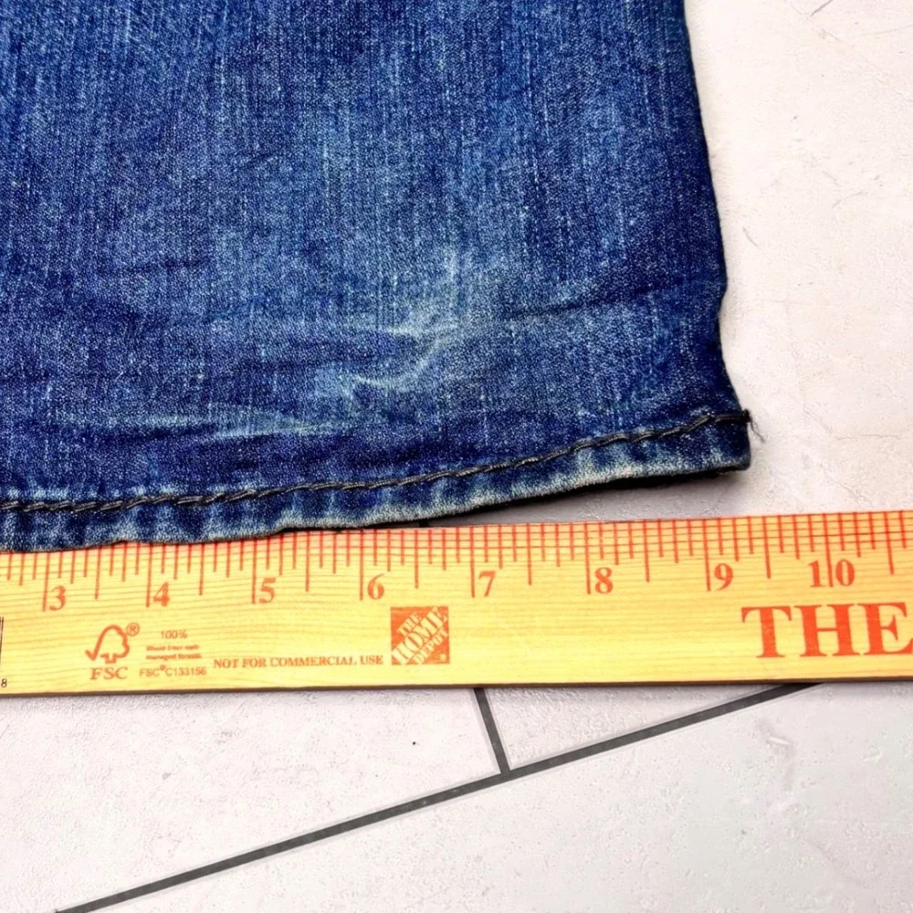 True Religion Ricky Giant Big T World Tour Jeans Made USA Size 34 Y2K